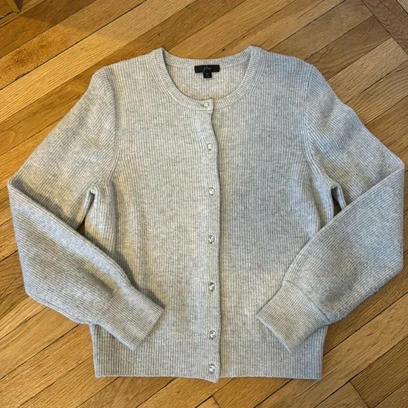 Jewel Button Super Soft JCrew cardigan - Picture 2 of 4